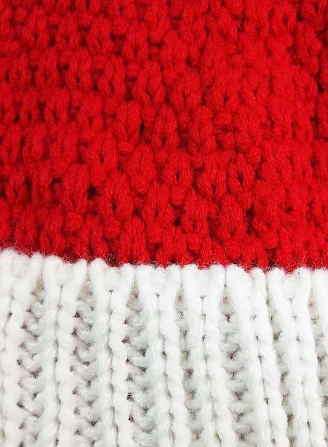HINDAWI Santa Hats for Adults Christmas Hat Beanie Winter Women Men Knitted Ski Knit Caps - Image 5